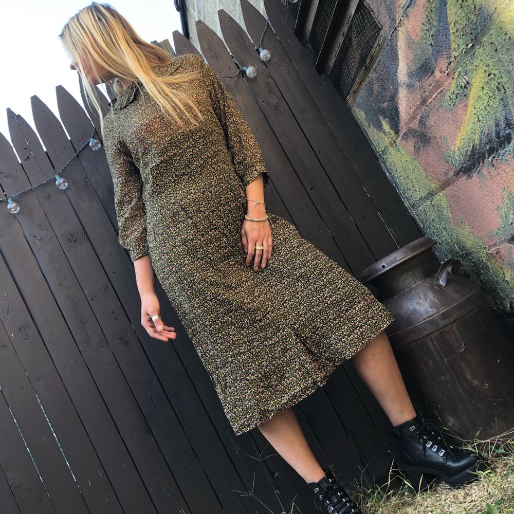 Handmade vintage floral dress